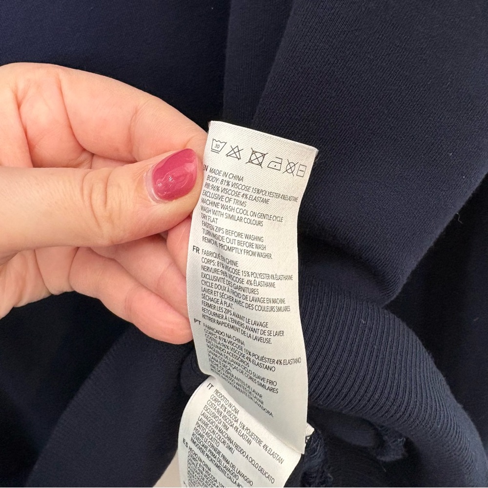 Catherine Half-Zip Sweater Pullover in Navy - Picture 10 of 10